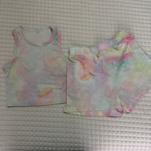 Tie-Dye Tank and Shorts Set